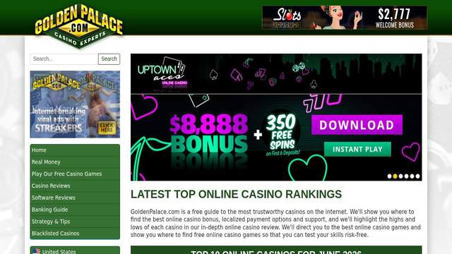 Golden Palace casino screenshot